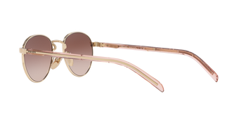 Auf diesem Bild sehen Sie die Sonnenbrille 0PR B52S von Prada in der Farbe Hellgold.