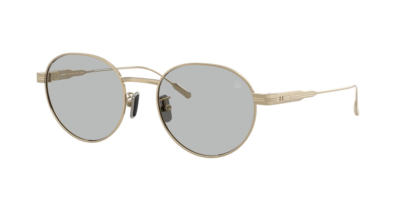 zu sehen ist die Sonnenbrille 4006TD von Moncler in der Farbe Gold.
