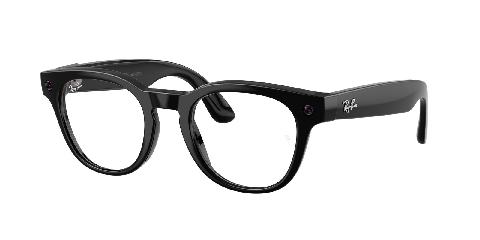 Zu sehen ist die META Korrektionsbrille 0RW7002 von Ray Ban in der Farbe Schwarz