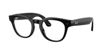 Zu sehen ist die META Korrektionsbrille 0RW7002 von Ray Ban in der Farbe Schwarz