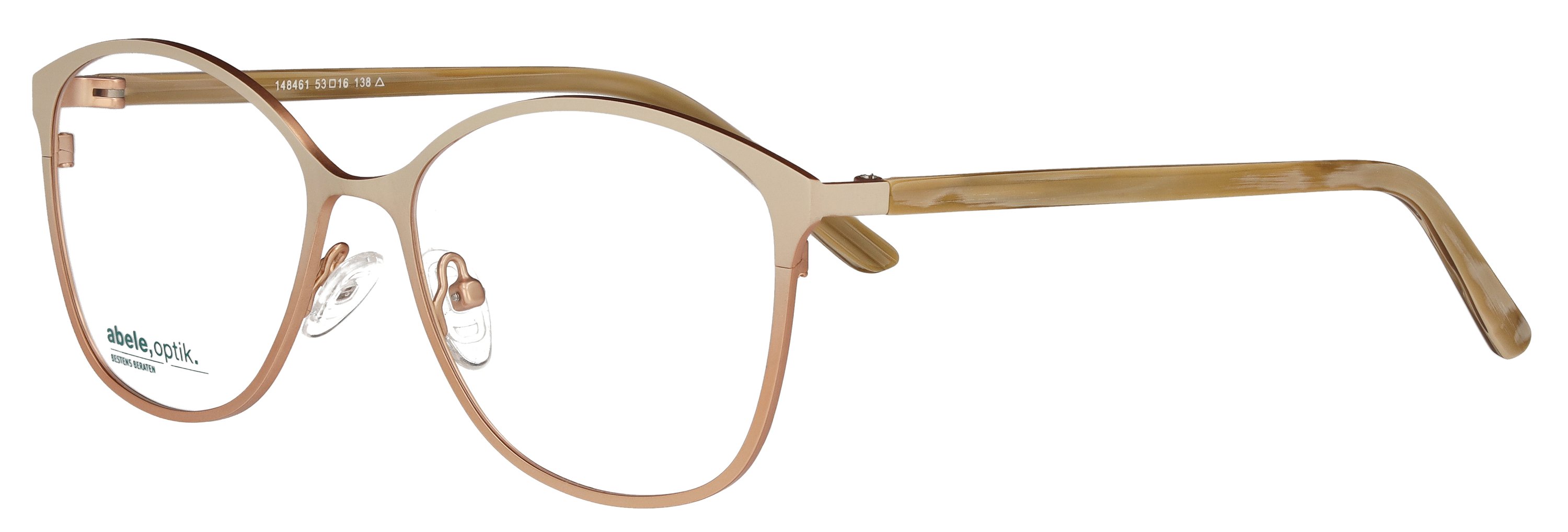 abele optik Brille für Damen in beige / rosé 148461