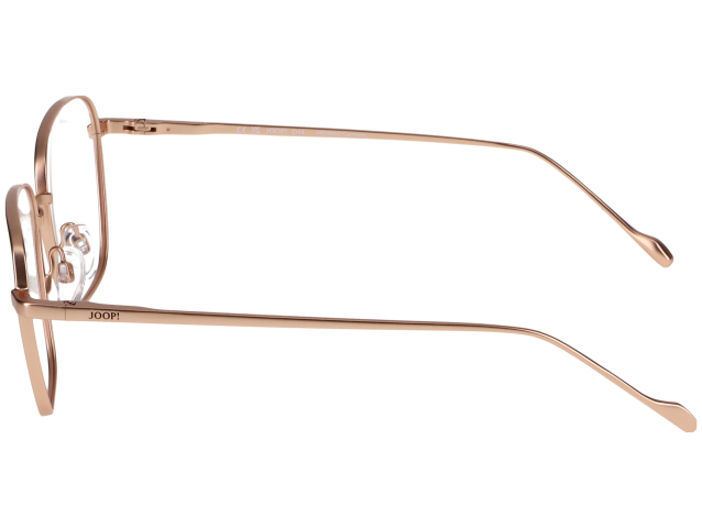 Das Bild zeigt die quadratische Brille JOOP! 3306 7300 für Damen von der Marke Joop! in gold, pink, roségold seitlich