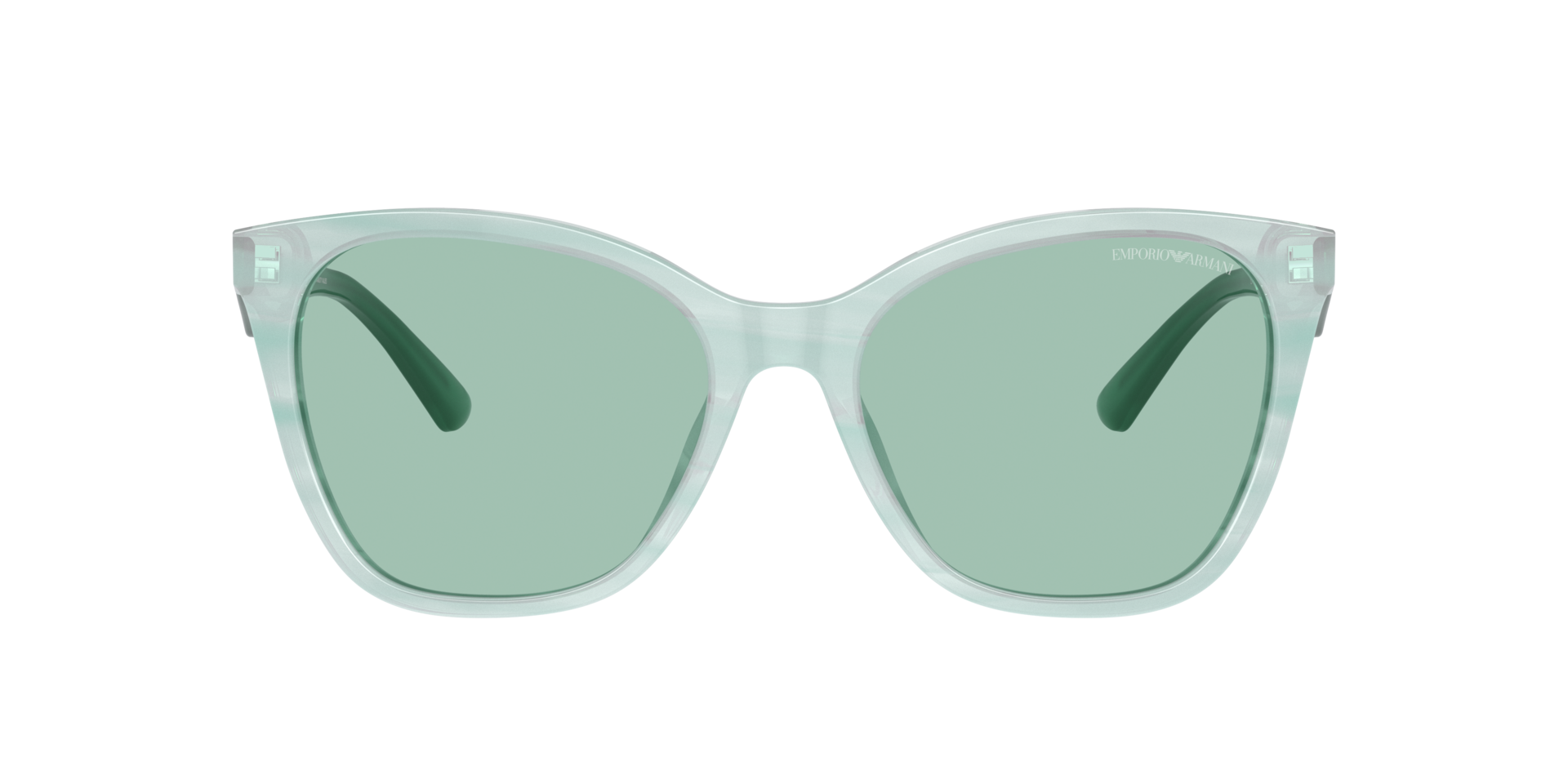 Das Bild zeigt die Sonnenbrille EA4222 611271 von der Marke Emporio Armani in grün.