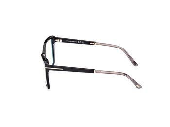 Das Bild zeigt die Korrektionsbrille FT5893-B 001 von der Marke Tom Ford in schwarz.