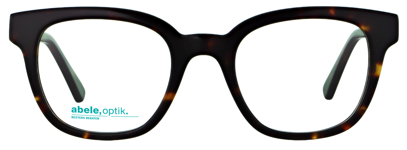 Das Bild zeigt die rechteckige Brille 144531 für Damen von der Marke Abele Optik in beige von vorne