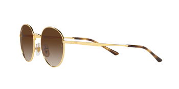 Das Bild zeigt die Sonnenbrille RB3681 001/13 von der Marke RayBan in gold.