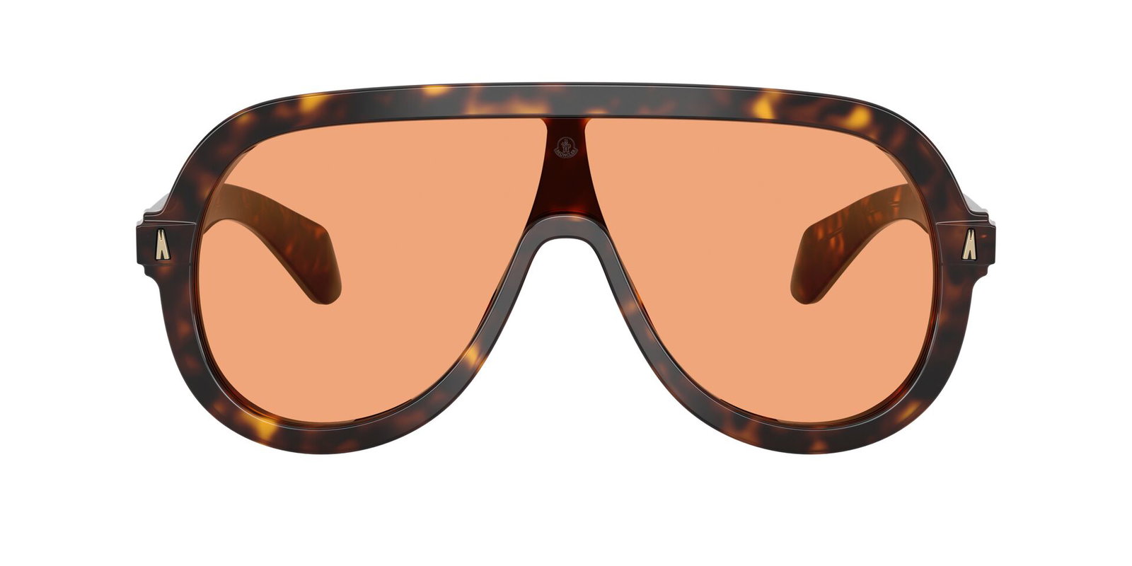 zu sehen ist die Sonnenbrille 6021U von Moncler in der Farbe Havanna.
