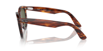 Das Bild zeigt die Ray Ban Sonnenbrille RB2241 in Havanna von der Seite.