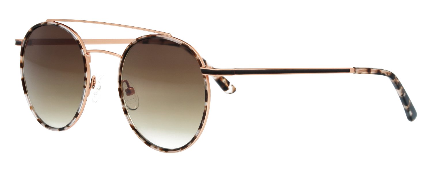 Das Bild zeigt die Sonnenbrille für  Damen  720921 in rose/havanna/braun.
