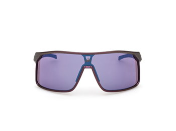 Das Bild zeigt die Adidas Sport Sonnenbrille Alkator SP0124 in matt violett von vorne.