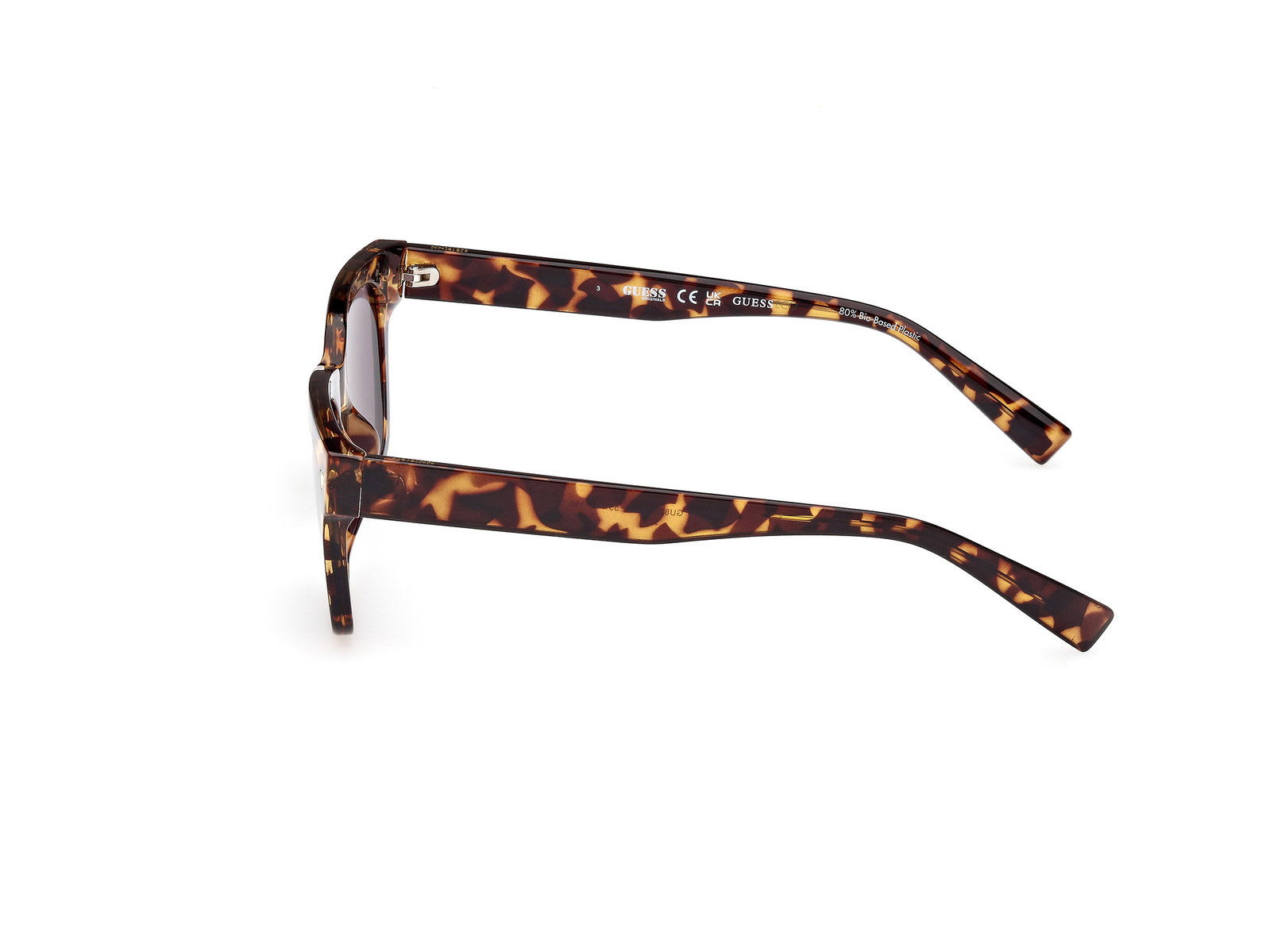 Das Bild zeigt die Sonnenbrille GU8265 52A von der Marke Guess in havana.