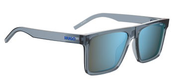 Das Bild zeigt die Sonnenbrille HG1069/S PJP von der Marke Hugo in blau.