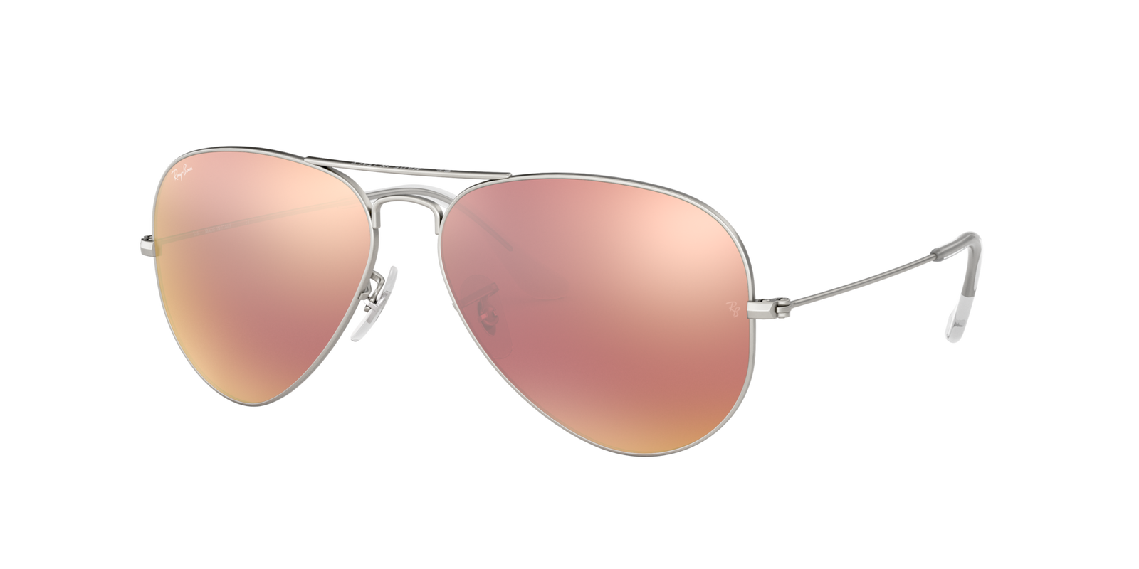 Das Bild zeigt die Pilotensonnenbrille RB3025 019/Z2 für Herren von der Marke Ray-Ban in grau von vorne