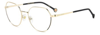 Carolina Herrera Damen Brille 0296 2M2 54 in Schwarz Gold