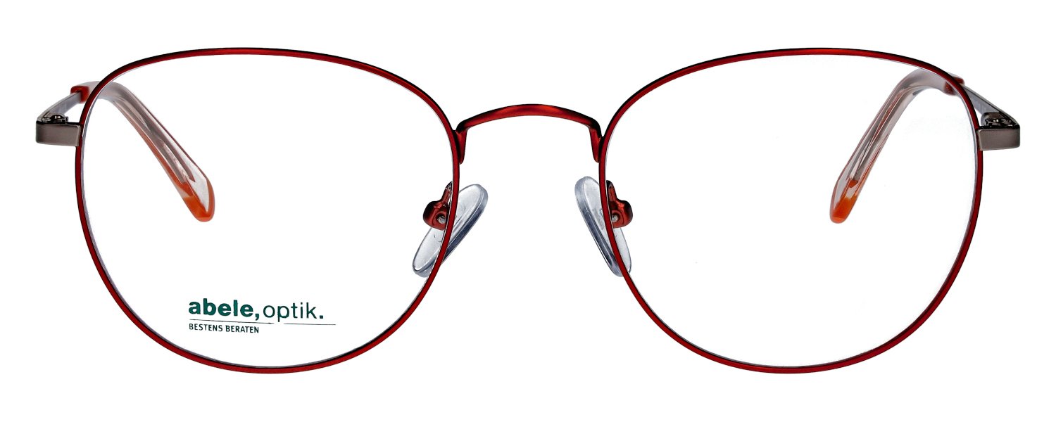 abele optik Brille für Damen in rot Metall 146201