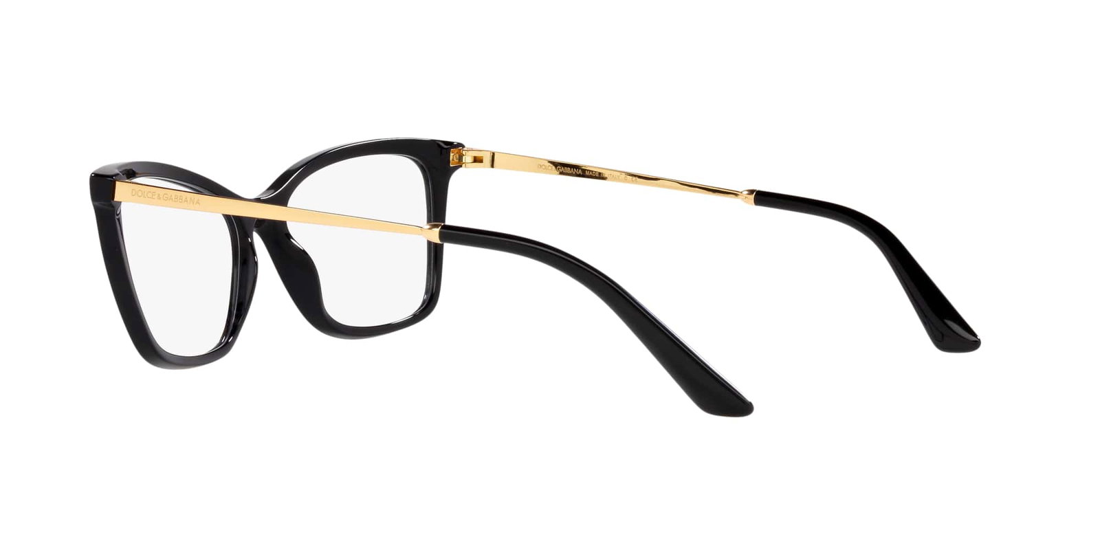 Das Bild zeigt die Korrektionsbrille DG3347 501 von der Marke D&G in schwarz.