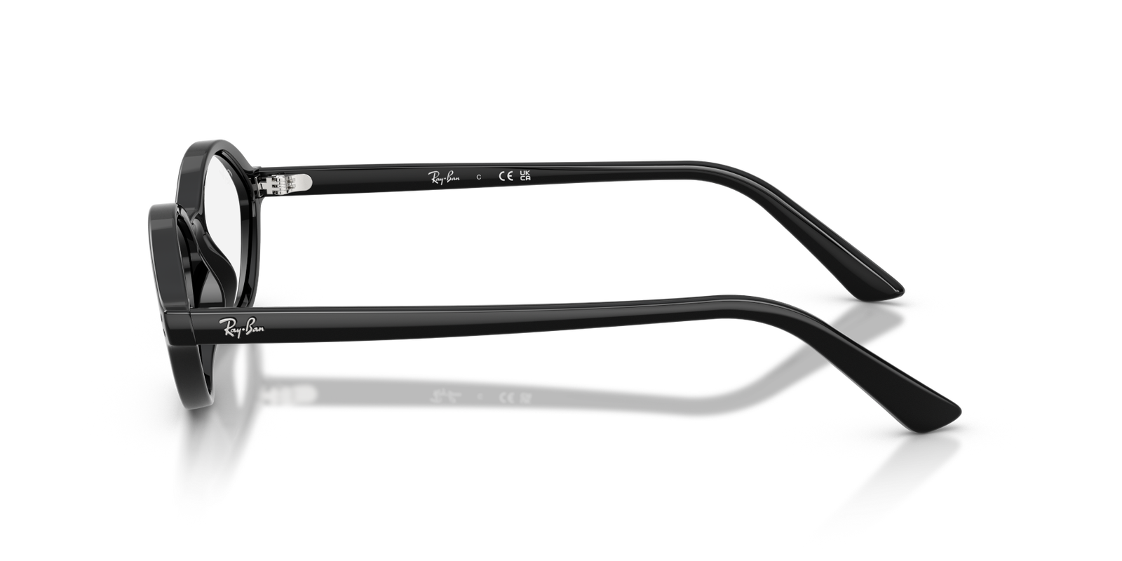 Auf diesem Bild sehen Sie die Korrektionsbrille 0RX7265 von Ray Ban in der Farbe Schwarz.