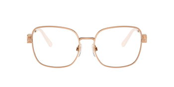 Das Bild zeigt die Korrektionsbrille RL5128 von der Marke Ralph Lauren in Roßégold.