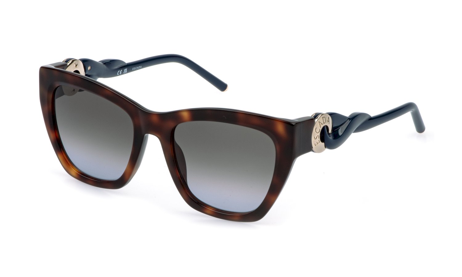 zu sehen ist die Sonnenbrille SESG38 von Escada in der Farbe Havanna.