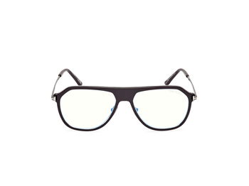 Das Bild zeigt die Korrektionsbrille FT5943 050 von der Marke Tom Ford in Braun/Gun.