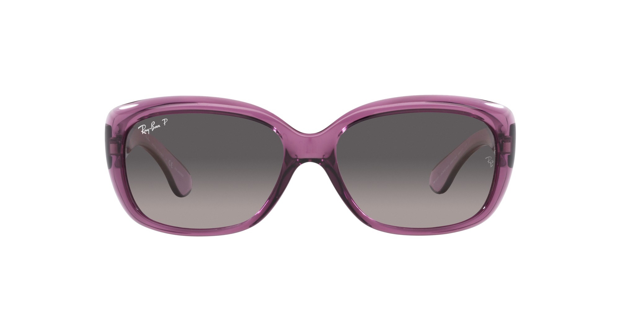Jackie ohh Ray Ban Sonnenbrille für Damen in Violett/Transparent RB4101 6591M3 58