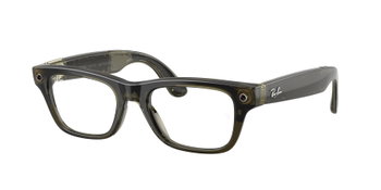 Zu sehen ist die META Korrektionsbrille 0RW7001 von Ray Ban in der Farbe Transparent