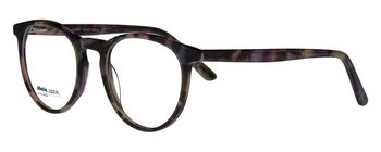 abele optik Brille 146381 lila olivgrün gemustert