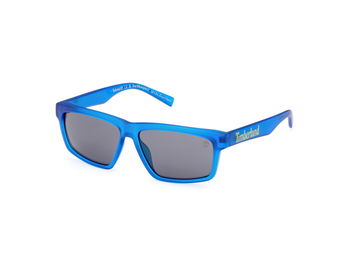 Das Bild zeigt die Sonnenbrille TB9319 47H von der Marke Timberland in transparent blau