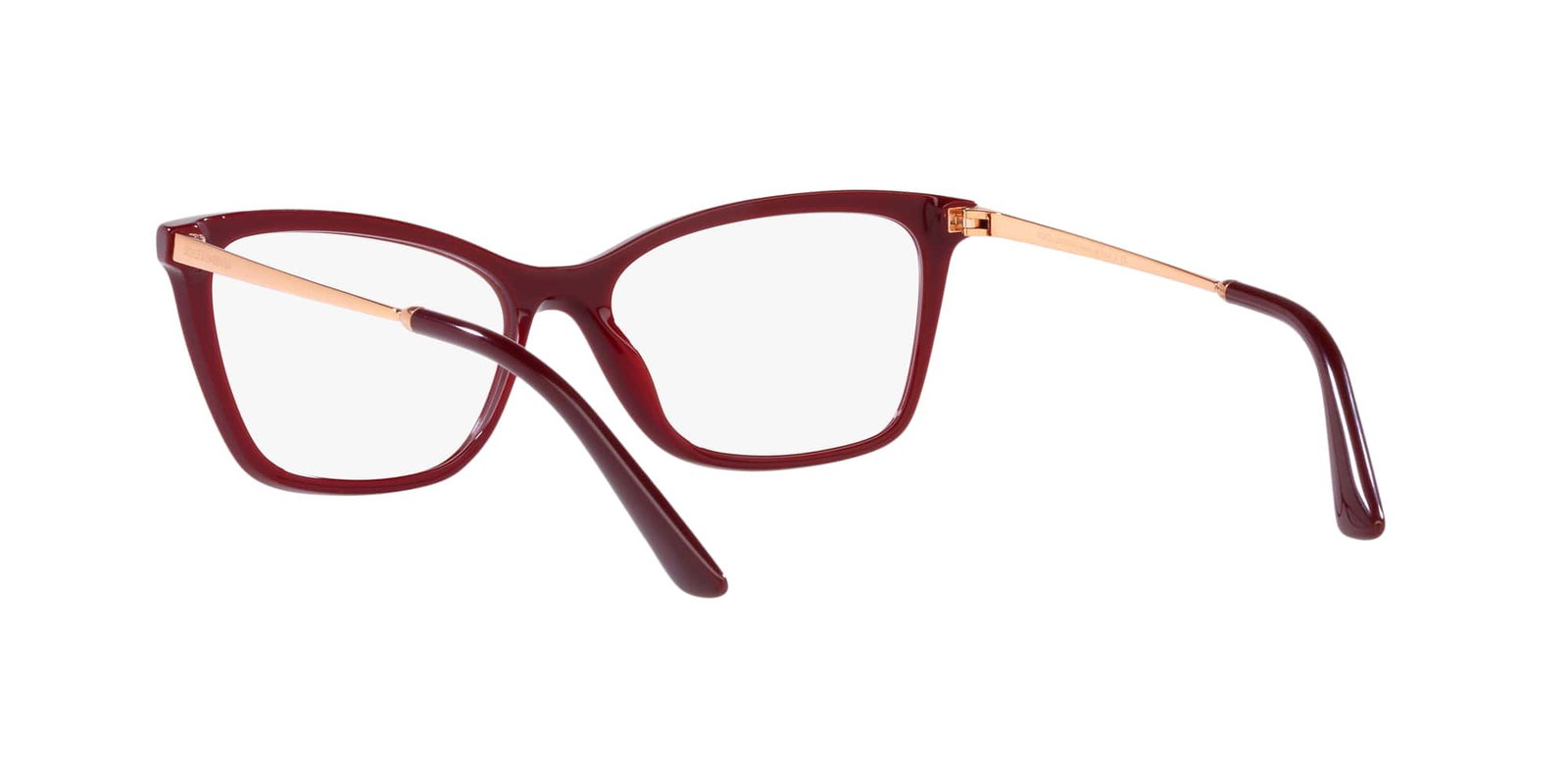 Das Bild zeigt die Korrektionsbrille DG3347 3091 von der Marke D&G in rot.