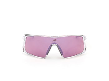 Das Bild zeigt die Adidas Sport Sonnenbrille Kentro SP0123 in kristall von vorne.