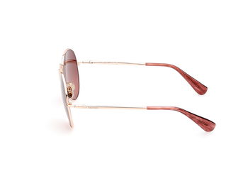 Das Bild zeigt die Sonnenbrille MM0081 28F von der Marke Max Mara in Rose Gold.