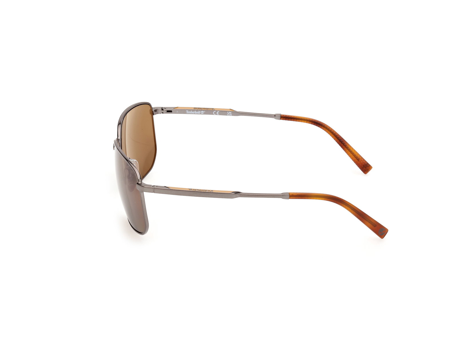 Das Bild zeigt die Sonnenbrille TB00010 06H von der Marke Timberland in Gunmetal.