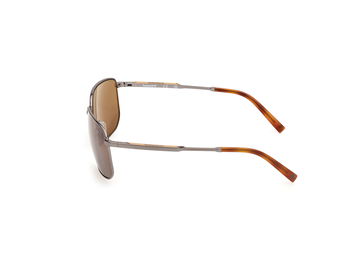 Das Bild zeigt die Sonnenbrille TB00010 06H von der Marke Timberland in Gunmetal.