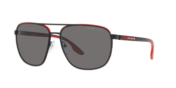 Prada Linea Rossa Sonnenbrille für Herren in Schwarz/Rot PS 50YS 19G02G 62