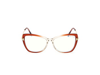 Das Bild zeigt die Korrektionsbrille FT5882-B 044 von der Marke Tom Ford in orange/gold.