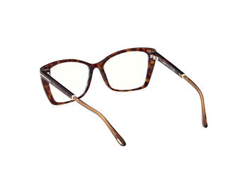 Das Bild zeigt die Korrektionsbrille FT5893-B 052 von der Marke Tom Ford in havanna.