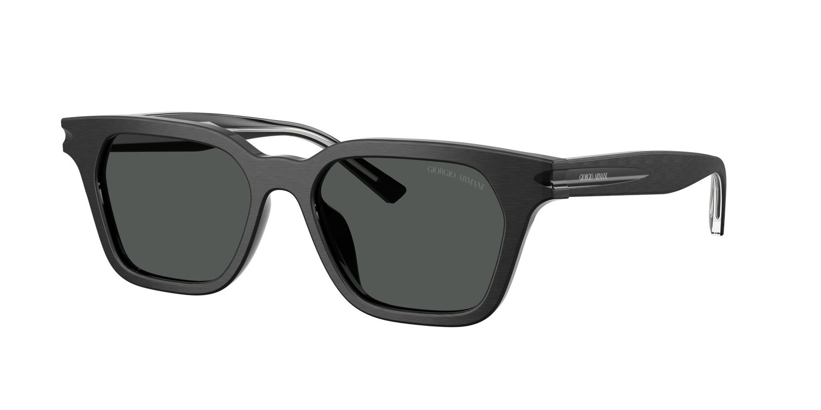 Das Bild zeigt die Giorgio Armani Sonnenbrille AR8251U in Schwarz