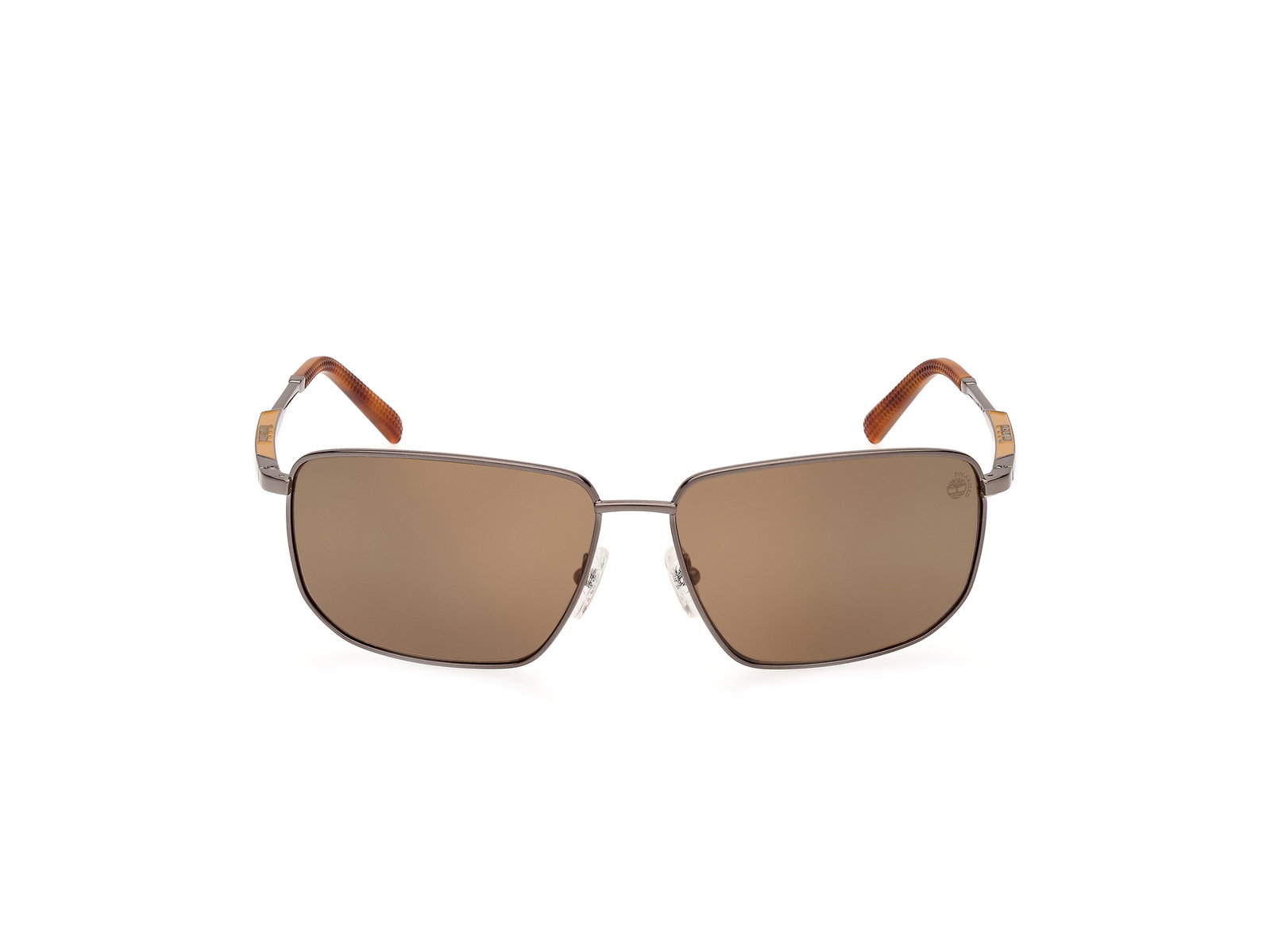 Das Bild zeigt die Sonnenbrille TB00010 06H von der Marke Timberland in Gunmetal.