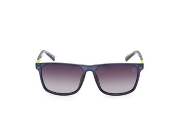 Das Bild zeigt die blaue Timberland Sonnenbrille TB9312 frontal von vorne.