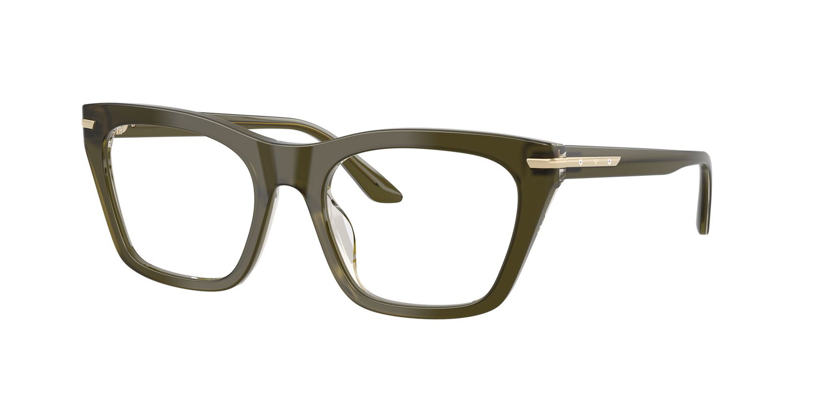 Zu sehen ist die Korrektionsbrille 3283BU von Emporio Armani in der Farbe Dunkelgrün.