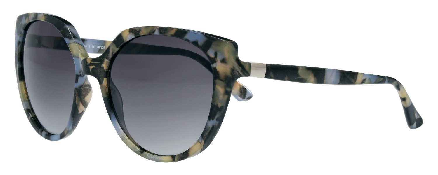 abele optik Sonnenbrille für Damen blau-grün-schwarz gemustert 720281