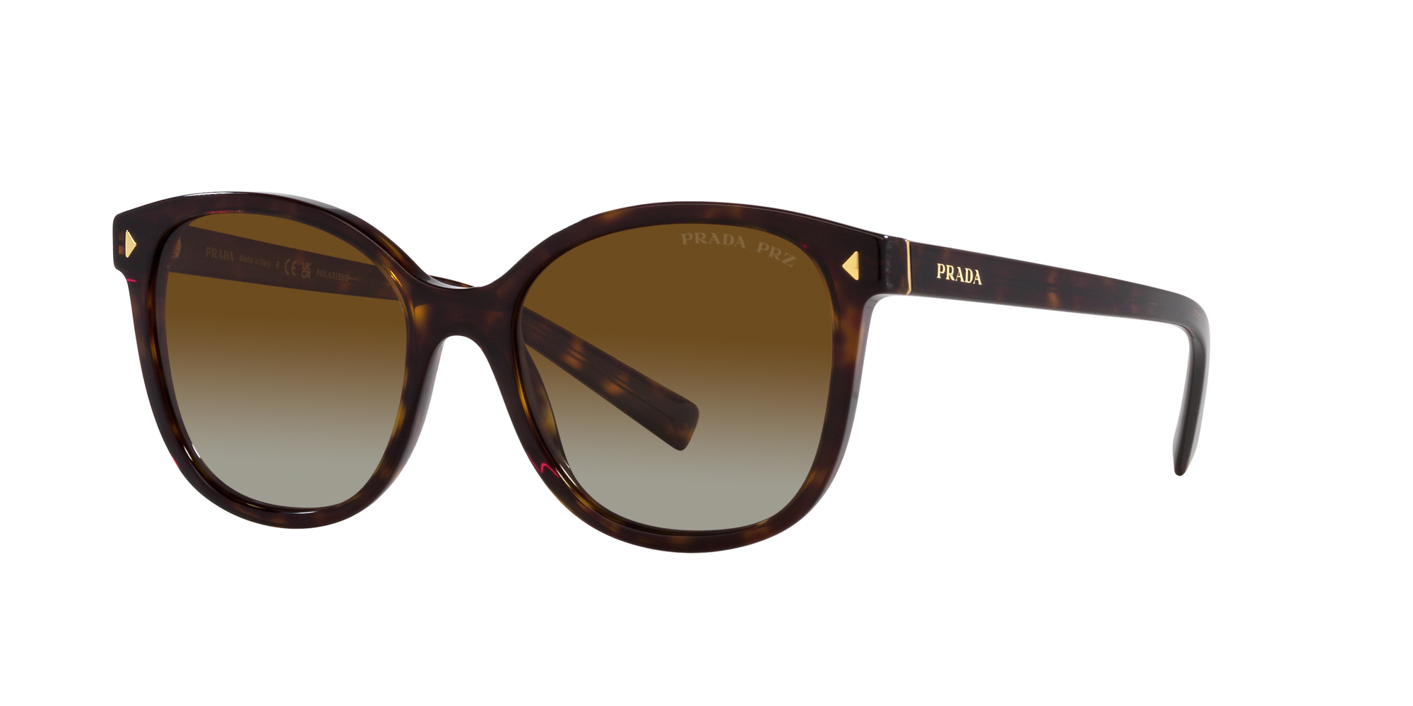 Prada Sonnenbrille für Damen in Braun gemustert PR 22ZS 2AU6E1 53