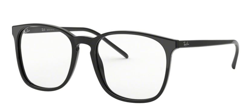Das Bild zeigt die Korrektionsbrille RX5387 2000 von der Marke RayBan in schwarz.