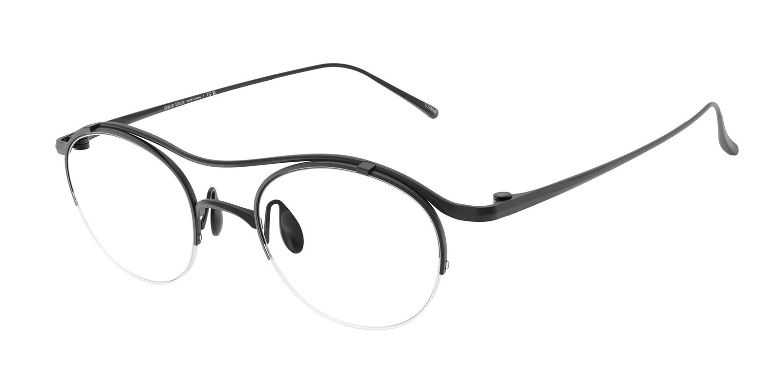 zu sehen ist die Korrektionsbrille 0AR5158T von Giorgio Armani in der Farbe Schwarz.