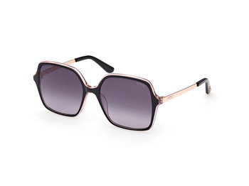 Guess Sonnenbrille für Damen in glänzendes Schwarz/Rose Gold GU00270 01B 57