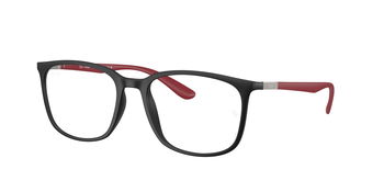 Ray Ban Brille in Sschwarz/Rot RX7199 5915 52