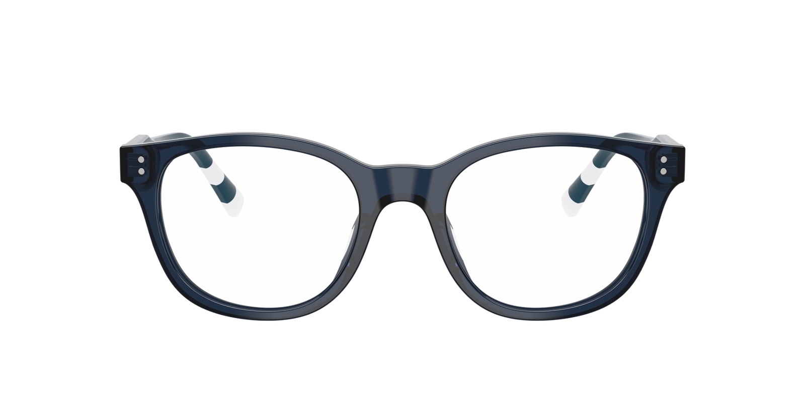 Das Bild zeigt die Korrektionsbrille 0PH2303U von Polo in der Farbe Dunkelblau.