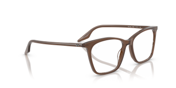 Auf diesem Bild sehen Sie die Korrektionsbrille 0RX5422 von RayBan in der Farbe Braun.