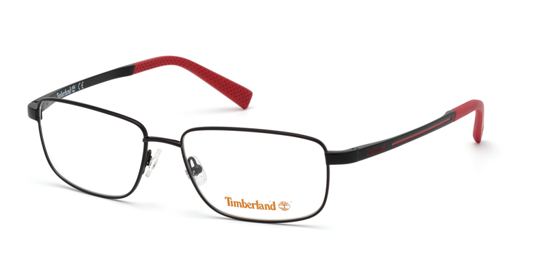 Das Bild zeigt die Korrektionsbrille TB1648 002 von der Marke Timberland in schwarz matt.