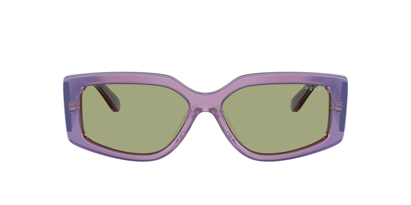 Das Bild zeigt die Sonnenbrille VO5642U von der Marke Vogue in Lila.